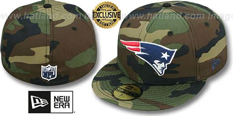 New England Patriots NFL TEAM-BASIC Army Camo Fitted Hat