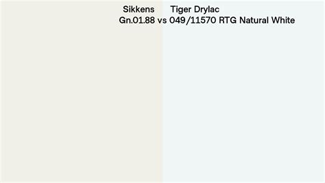 Sikkens Gn 01 88 Vs Tiger Drylac 049 11570 Rtg Natural White Side By