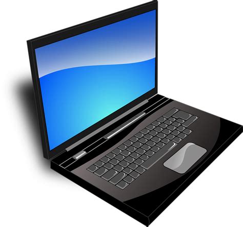 Laptop Czarny Niebieski · Darmowa grafika wektorowa na Pixabay