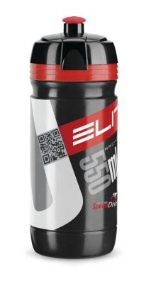 Elite Bidon corsa bio noir logo rouge 550ml 2015 4 9 Culture Vélo