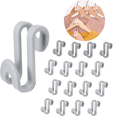 Pcs Clothes Hanger Connector Hooks Space Saving Cascading Hangers