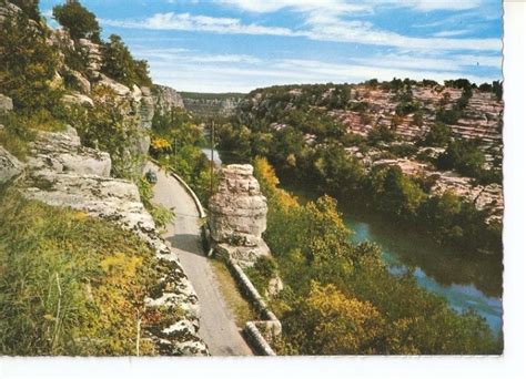 Postal Paysages Du Vivarais Les Gorges De Lardeche Entree Du