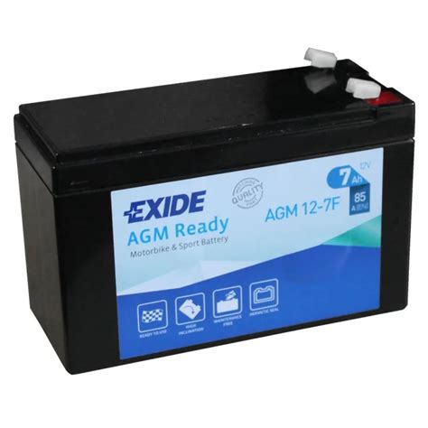 Exide Agm12 7f Batería De Moto Exide 7ah 12v