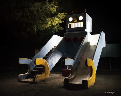 Photos Of Japanese Playground Equipment At Night By Kito Fujio — Colossal