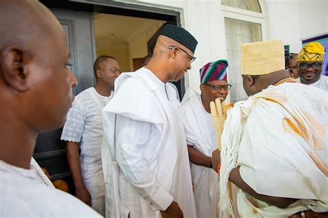 Ooni Of Ife Pays Courtesy Visit To Ogun State Governor Elect Dapo