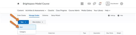 Creating Grade Items And Categories Brightspace Vanderbilt University
