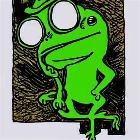 Pepe The Frog Smoking Weed Stable Diffusion