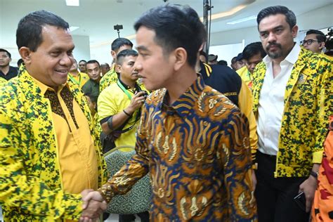 Gibran Nama Yang Dirindu Tiba Di Markas Golkar Usai Ditetapkan Jadi