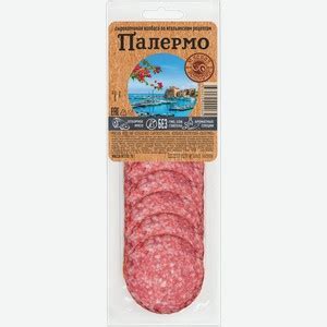 Колбаса Мясная история Палермо сырокопченая нарезка 70г в магазине ...