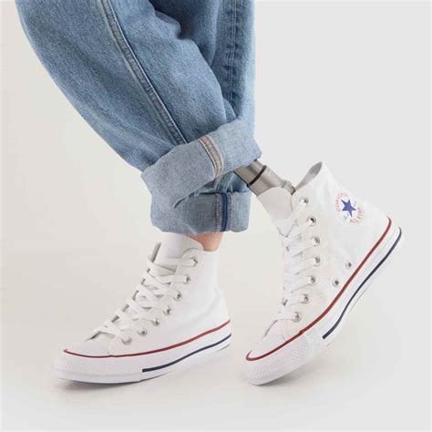 Wearing White High Top Converse