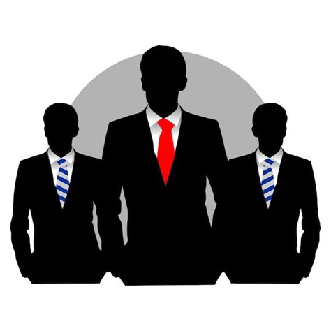 Premium Vector | Business man silhouette pose