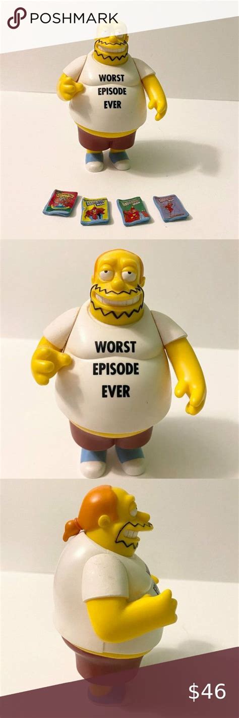 2001 The Simpsons Jeff Albertson Comic Book Guy Figure Playmates With