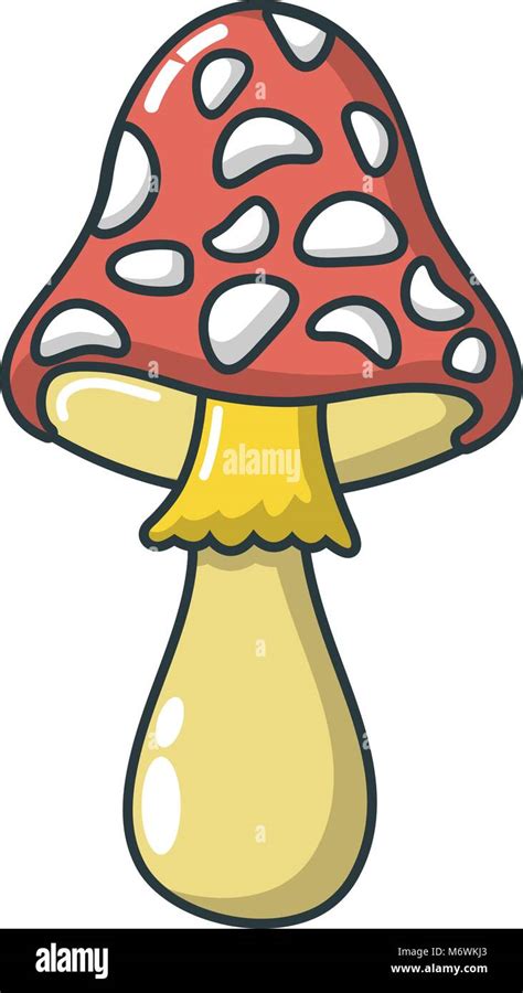 Poison Mushroom Icon Cartoon Style Stock Vector Image Art Alamy