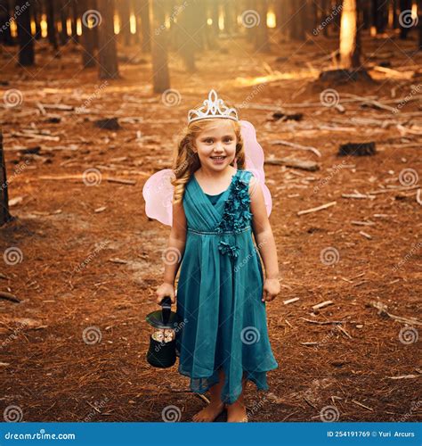 Im A Real Life Fairy A Happy Little Girl Looking At The Camera And