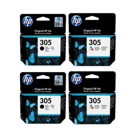 Genuine Hp 305 305xl Black Colour Ink Cartridges For Deskjet 2722e Printer Ebay