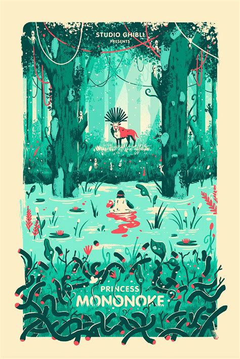 Princess Mononoke Archives - Home of the Alternative Movie Poster -AMP-