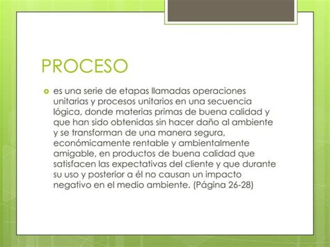 El Proceso Y Sus Componentes Ppt