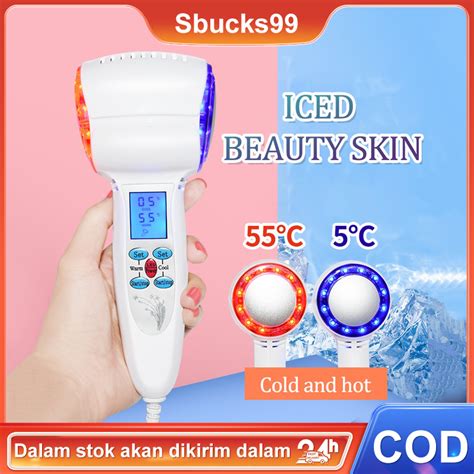 Jual Alat Setrika Facial Wajah Hammer Hot And Cold Panas Dingin Lcd