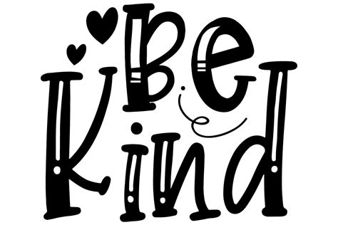 Be Kind Svg Design Graphic By Sharif Shf · Creative Fabrica