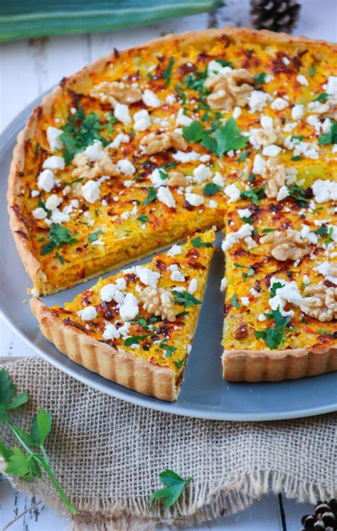 Quiche Au Potimarron Poireau Feta Et Noix Healthyfood Creation Artofit