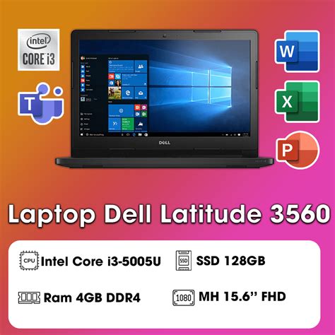 Laptop Dell Latitude 3560 Intel Core I3 5005u Ram 4gb Ddr4 Ssd 128gb 15 6″ Hd Nguyễn Gia