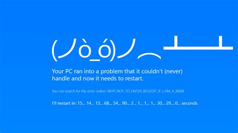Blue Screen Of Death Humor Computer Software Errors Windows Errors