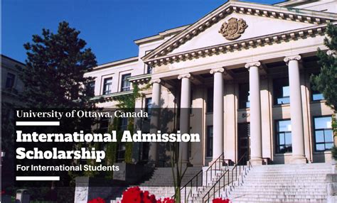 International Admission Scholarship At University Of Ottawa Canada