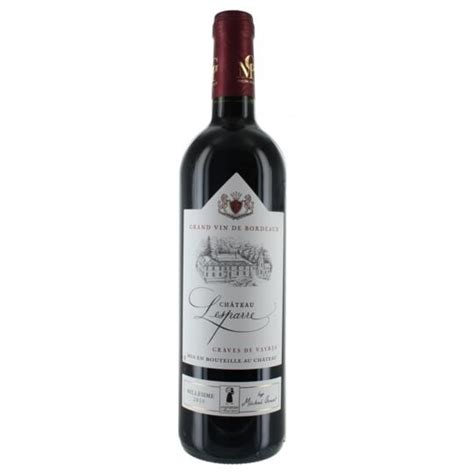 Vin Rouge Bordeaux Grave De Vayres Chateau Lesparre La Bouteille