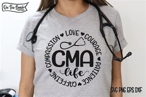 Cma Svg Certified Medical Assistant Svg Grafika Przez On The Beach Boutique · Creative Fabrica