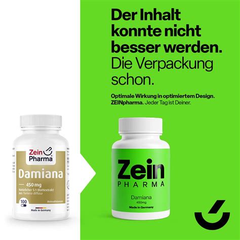 Zeinpharma Damiana Kapseln Mg Blattextrakt St Shop Apotheke