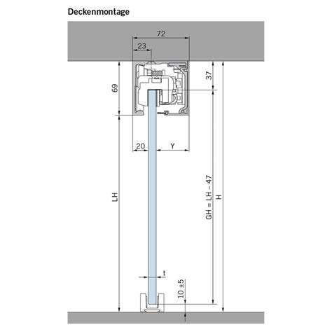 Dorma MUTO Premium XL 150 Schiebetür Komplettset Deckenmontage