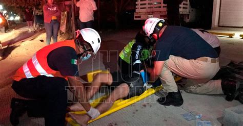 Hoy Tamaulipas Accidentes En Tamaulipas Motociclista Grave Al Chocar