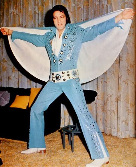 Elvis Backstage At The Las Vegas Hilton Posing With His Brand New