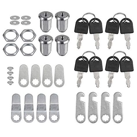 Tanice Cam Lock 4 Pack 25mm Cabinet Locks Secure Important Files And