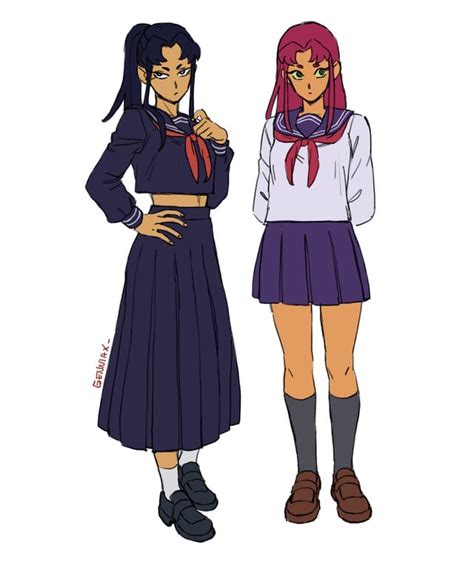 [artwork] Starfire And Blackfire Fanart By Genniax R Dccomics