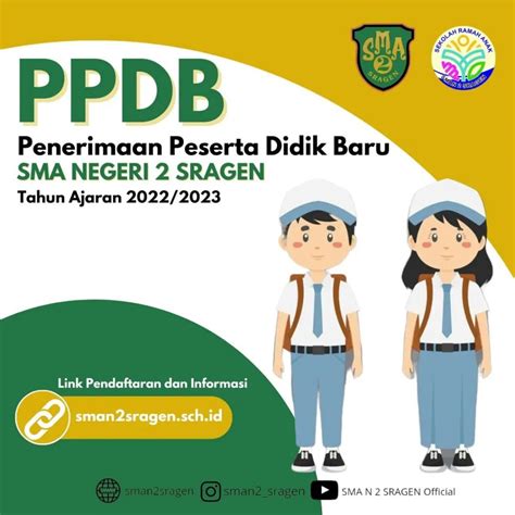 PENERIMAAN PESERTA DIDIK BARU PPDB ONLINE SMAN 2 SRAGEN TAHUN AJARAN