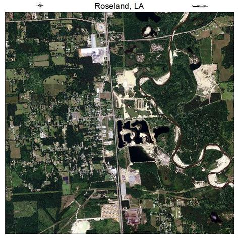 Aerial Photography Map of Roseland, LA Louisiana