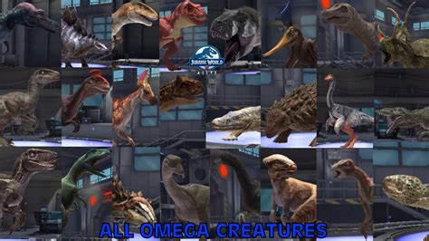 Jurassic World Alive All Omega Creatures YouTube