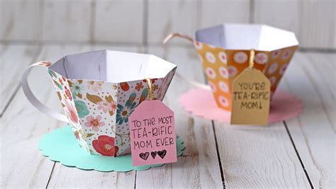 D Paper Tea Cup For Mothers Day Essyjae