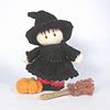 Ravelry Halloween Witch Bitsy Baby Doll Pattern By Claire Fairall Designs