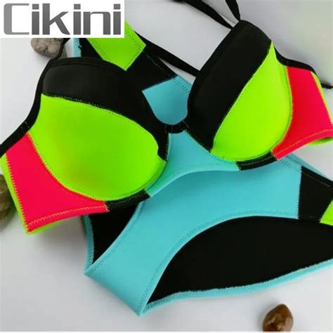 Buy Neoprene Swimwears Women Bikini New Summer 2016