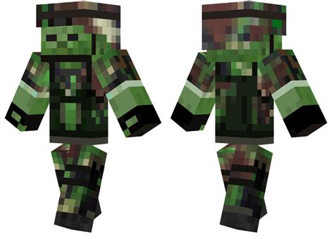 Zombie Soldier Minecraft Skins