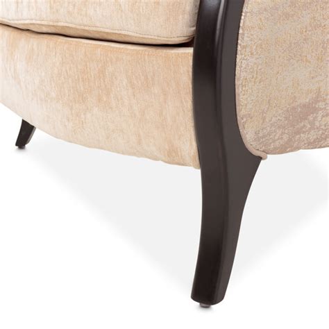 Michael Amini Malibu Crest Accent Chair Honey Dark Espresso Wayfair