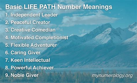 Numerology Life Path Number Meaning And Interpretation My Numerology