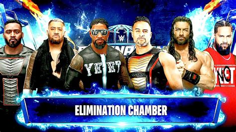 ELIMINATION CHAMBER ROMAN REIGNS VS SOLO SIKOA VS JIMMY USO VS JEY USO