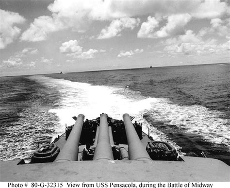 Battle Of Midway U S Navy Ships In Action During The Battle 4 June 1942