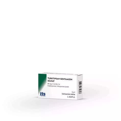 Turktipsan Gentamycin Sulfate 80 Mg2 Ml Imiv Solution For Injection