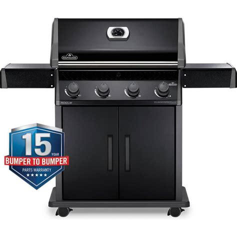 NAPOLEON Rogue 4 Burner Propane Gas Grill In Black R525PK 1 The Home