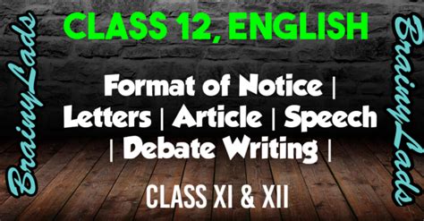 Format Of Note Making Class 12 Class 11 English Core Cbse