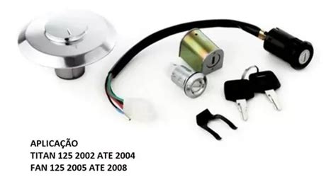 Kit Chave Ignição Travas Tampa Tanque Cg Titan 125 2003 Parcelamento